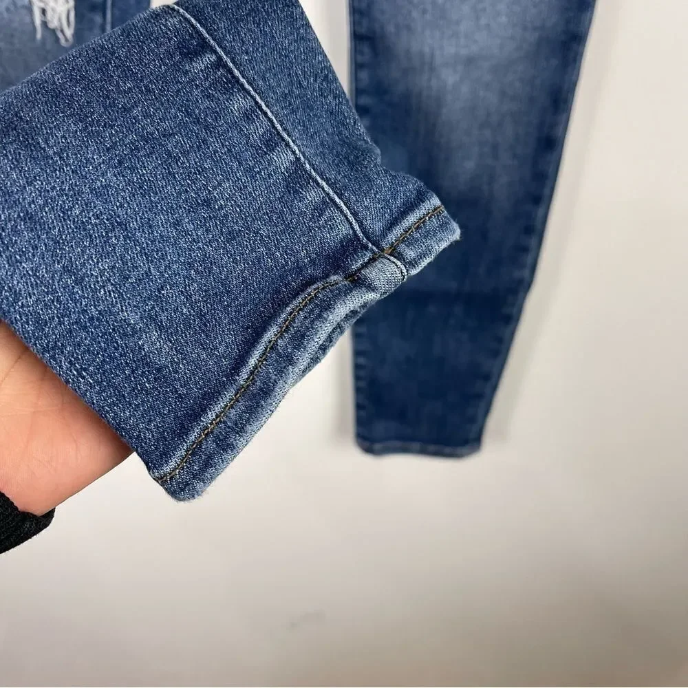 Frame Denim Saxon Distressed Le High Ripped Skinny Jeans Women's Size 28